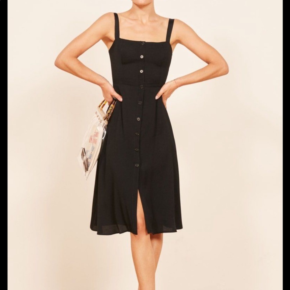 Reformation persimmon midi dress
